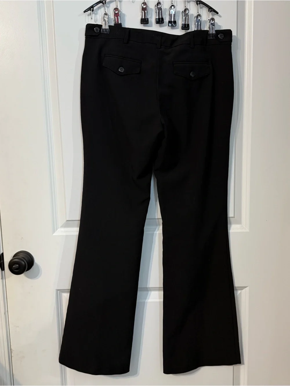 JOE B by Joe Benbasset Black Bootcut Dress Pants Size 7 Career Office - Picture 2 of 5